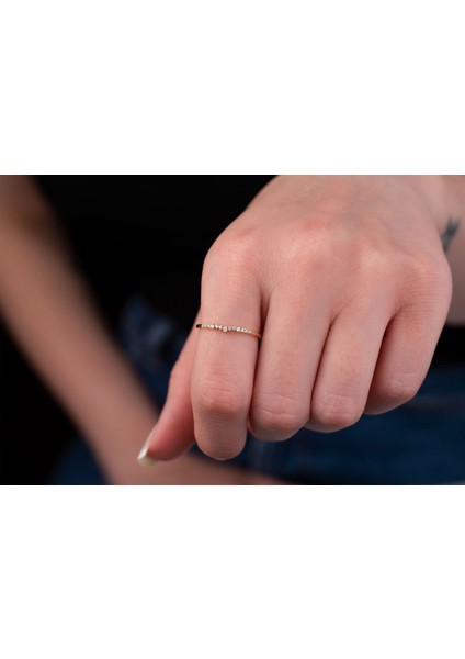 Mini Kıvrımlı Ince Yüzük