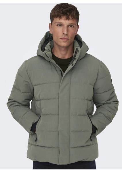 Gri Erkek Mont 22019598_ONSCAYSON Puffa Otw