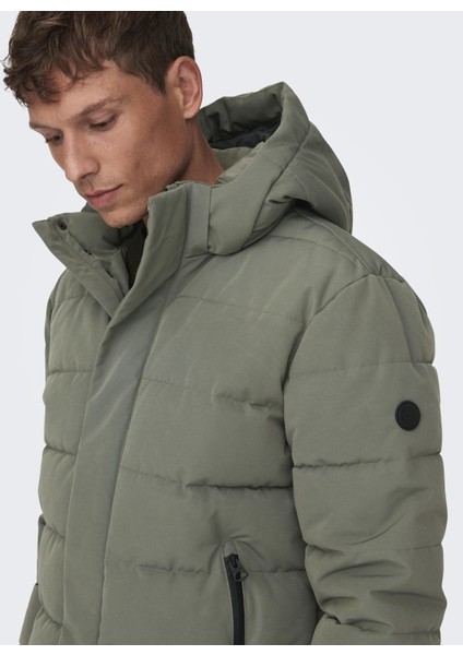 Gri Erkek Mont 22019598_ONSCAYSON Puffa Otw