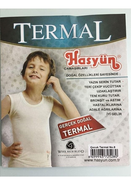 Erkek Çocuk Ince Içlik Yün Atlet 520 - 2 Adet modelleri