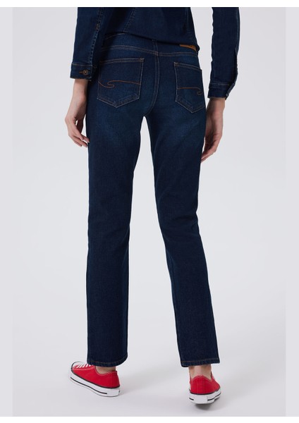 Yüksek Bel Boru Paça Straight Pudra Kadın Denim Pantolon 241 Lcf 121016 Susıe Hıllary Rınse modelleri