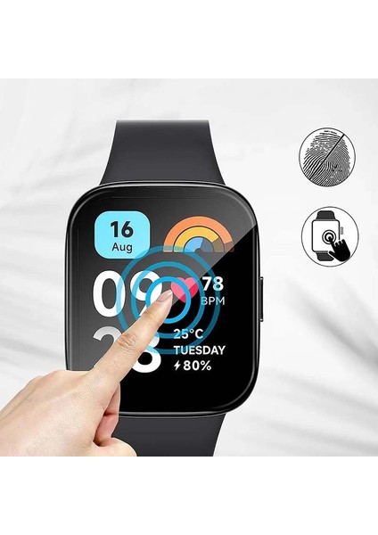 Xiaomi Redmi Watch 3 Ile Uyumlu Polymer Temperli Nano 0.5 mm Watch Ekran Koruyucu modelleri