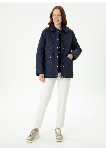 EDRA23K Lacivert Kadın Kaban fırsatları