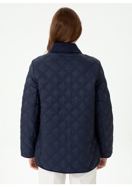 EDRA23K Lacivert Kadın Kaban indirimleri