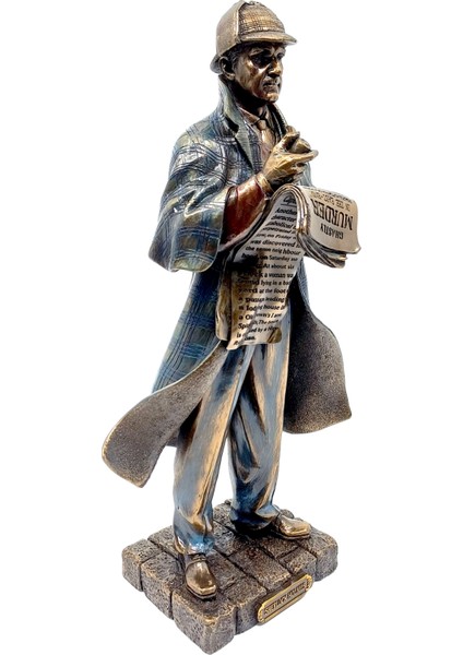 Sherlock Holmes Biblo | Dedektif Heykeli | Edebiyat Dekorasyon Objesi