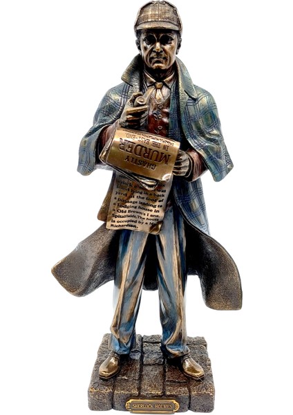 Sherlock Holmes Biblo | Dedektif Heykeli | Edebiyat Dekorasyon Objesi