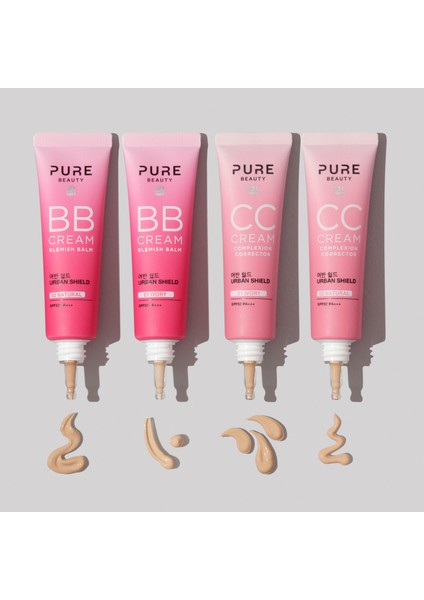 Pure Beauty cc Cream SPF50 Pa+++ Natural 30 ml