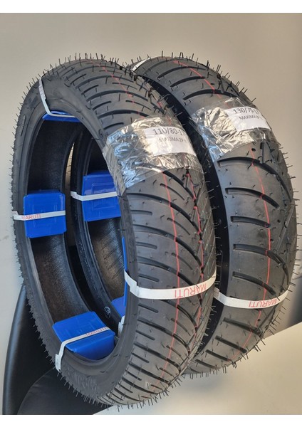 Maruti Bajaj Pulsar Rs 200 Ön/arka Lastik 110/80-17 ve 130/70-17 Dubleks 2023 Yılı Maxıma Zp
