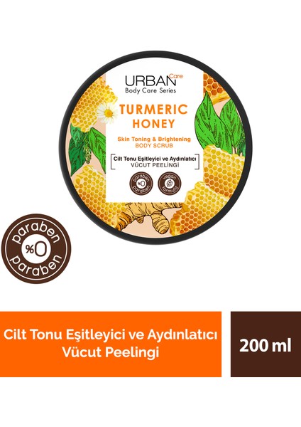 Turmeric Honey Cilt Tonu Esitleyici ve Aydınlatıcı Vücut Peelingi 200 Ml-Vegan