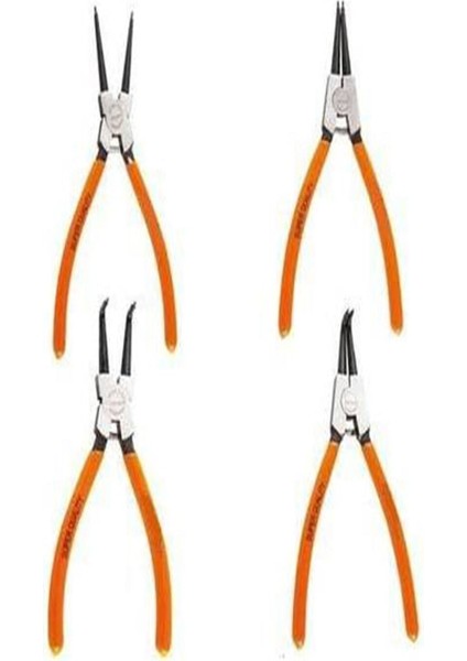 Sekman Pensesi Seti 4'lü Set 7 No 180 mm Profesyonel Ürün Tam Set Kaliteli Takım