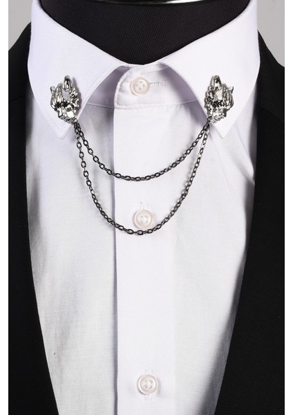 Gömlek Yaka İğnesi Gümüş Renk fiyatları