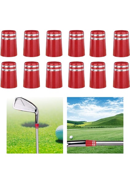 12 Dayanıklı Golf Yüksük Boyutu .370 Uç Kapakları Kırmızı Için Ucu Adaptörü (Yurt Dışından) fırsatları