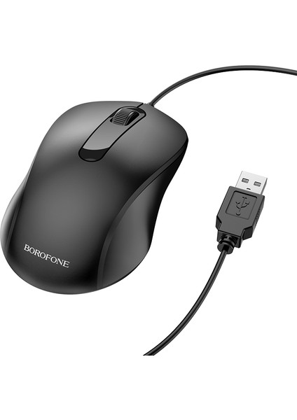 Mouse Kablolu 1000 Dpi Optik Siyah USB Kablolu Pc/laptop / Tak Çalıştır Bg4 Mouse