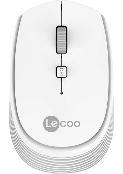 Lecoo WS202 Kablosuz 1200DPİ Optic Beyaz Mouse