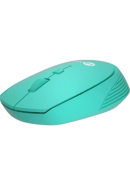 Lecoo WS202 Kablosuz 1200DPİ Optic Turkuaz Mouse