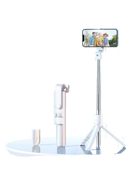 Cep Telefonu Özçekim Çubuğu Bluetooth Hepsi Bir Arada Teleskopik Taşınabilir Kamera Fotoğraf Standı (Yurt Dışından)