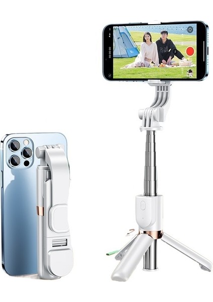 Mini Cep Telefonu Özçekim Çubuğu Bluetooth Uzaktan Kumanda Masaüstü Canlı El Tripodu (Yurt Dışından)