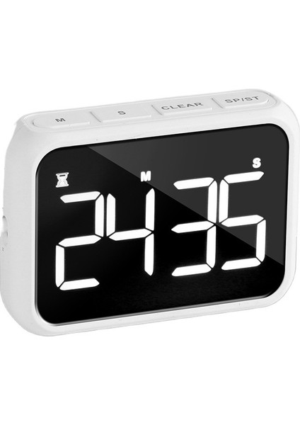 Şarj Edilebilir Geniş Ekran LED LCD Elektronik Zamanlama Hatırlatıcı Çalar Saat (Yurt Dışından)