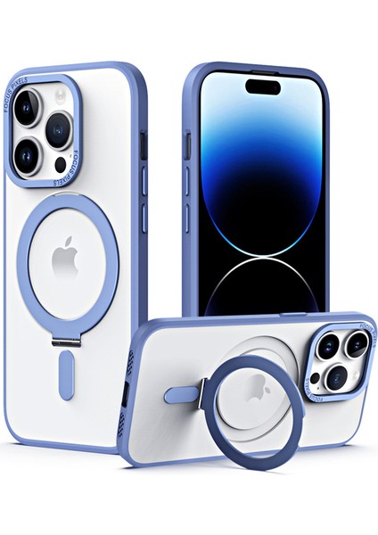 Apple 13 Için Uygun Manyetik Cep Telefonu Kılıfı 12PROMAX Şeffaf Dayanak Kabuğu Görünmez Braket IPHONE14 Koruyucu Kapak (Yurt Dışından)