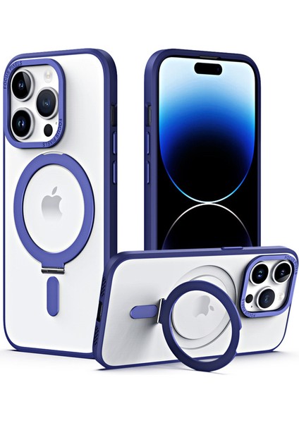 Apple 13 Için Uygun Manyetik Cep Telefonu Kılıfı 12PROMAX Şeffaf Dayanak Kabuğu Görünmez Braket IPHONE14 Koruyucu Kapak (Yurt Dışından)