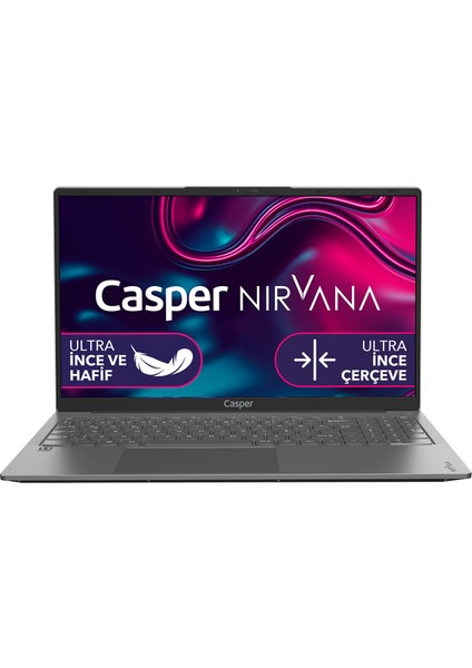 Casper Nirvana X600.139H-BV00P-G-F Intel Core i7-11390H 16 GB RAM 500GB NVME SSD Gen4 Windows 11