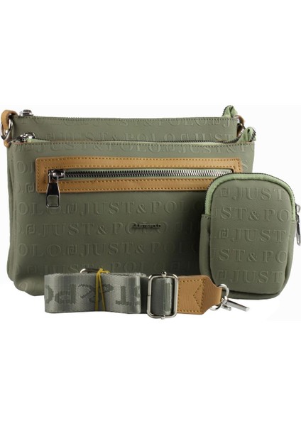 Şık ve Kullanışlı Kabartma Yazı Baskılı Şık Kullanışlı Saglam Orijinal Just&polo Omuz Çanta Modeli