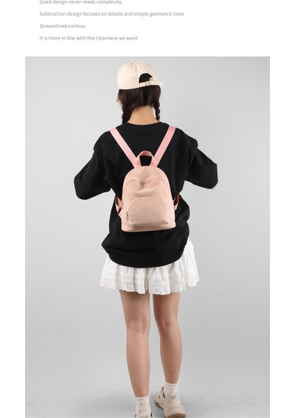 Omuz Kız Kore Küçük Sırt Bed Öğrenci Basit Katı Renk Moda Yabancı Mini Küçük Okul Çantası (Yurt Dışından) modelleri