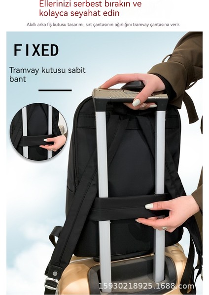 Sırt Sırt Kadın Moda Büyük Kapasiteli Seyahat Trendi Oxford Kumaş Sırt Basit Çantası (Yurt Dışından) modelleri