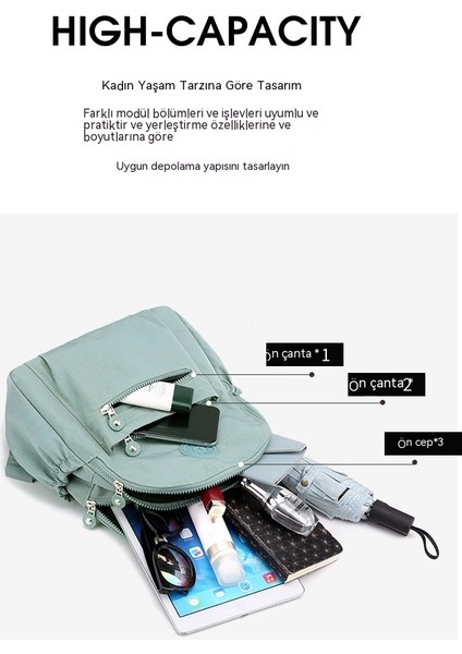 Tuval Oxford Kumaş Naylon Sırt Kadın Yaz Büyük Kapasiteli Su Geçirmez Küçük Sırt Moda Hafif Seyahat Okul Çantası (Yurt Dışından) fiyatları