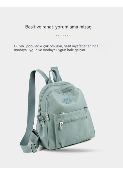 Tuval Oxford Kumaş Naylon Sırt Kadın Yaz Büyük Kapasiteli Su Geçirmez Küçük Sırt Moda Hafif Seyahat Okul Çantası (Yurt Dışından) indirimleri
