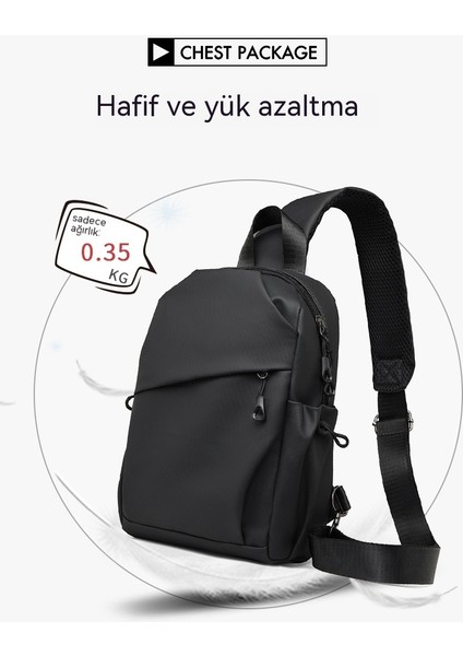 Deri Film Erkek Göğüs Dış Ticaret Erkek Crossbody Kentsel Basit Küçük Omuz Sırt Çantası (Yurt Dışından) indirimleri