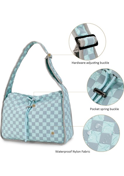 Omuz El Anne Su Geçirmez Naylon Bebek Bezi Anne ve Bebek Seyahat Izgara Büyük Kapasiteli Anne Çantası (Yurt Dışından) modelleri