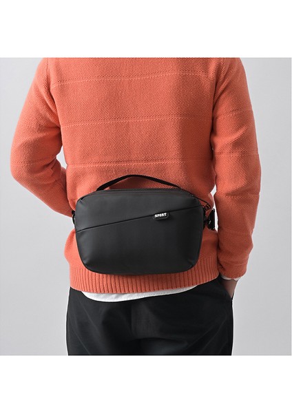 Gündelik Erkek Tek Omuz Crossbody Iş Gidiş Taşınabilir Moda Göğüs Men's Wallet Çantası (Yurt Dışından) fiyatları