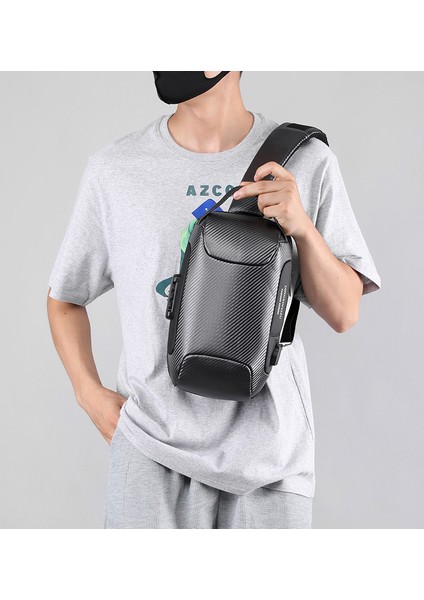 Erkek Göğüs Crossbody Erkek Moda Büyük Kapasiteli Tek Omuz Sırt Çok Fonksiyonlu Crossbody Çantası (Yurt Dışından) fiyatları