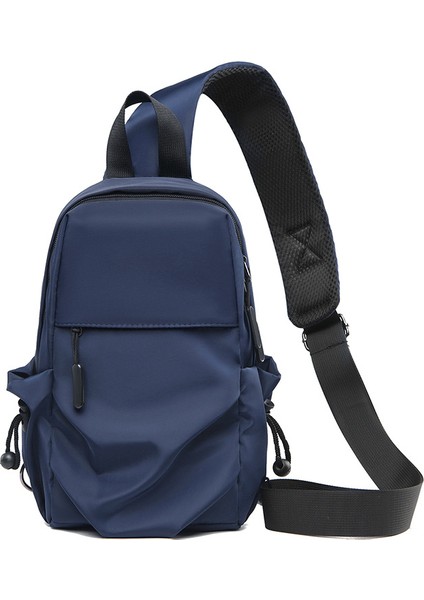 Erkek Göğüs Su Geçirmez Naylon Çapraz Omuz Göğüs Trend Tek Omuz Göğüs Erkek Çantası (Yurt Dışından)