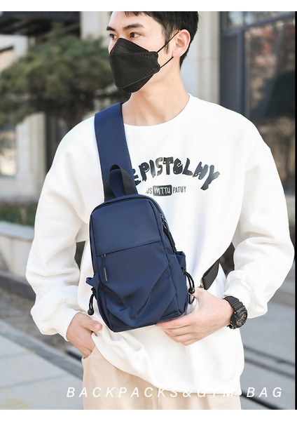 Erkek Göğüs Su Geçirmez Naylon Çapraz Omuz Göğüs Trend Tek Omuz Göğüs Erkek Çantası (Yurt Dışından) fiyatları