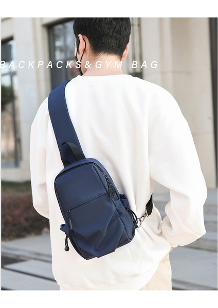 Erkek Göğüs Su Geçirmez Naylon Çapraz Omuz Göğüs Trend Tek Omuz Göğüs Erkek Çantası (Yurt Dışından) modelleri