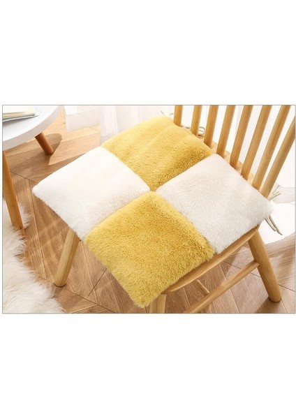 Peluş Yastık Kış Kalınlaşmış Ofis Koltuğu Minderi Kaymaz Mat (Yurt Dışından)