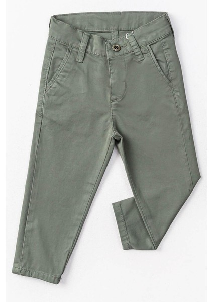 Fermuarlı Çift Cepli Klasik Erkek Çocuk Pantolon