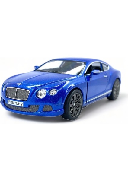 Peda Toy Bentley Continental Gt Speed Model Araba 1,36 Ölçek Lisanslı Çek Bırak Araba Kapı Aç Kapa Mavi