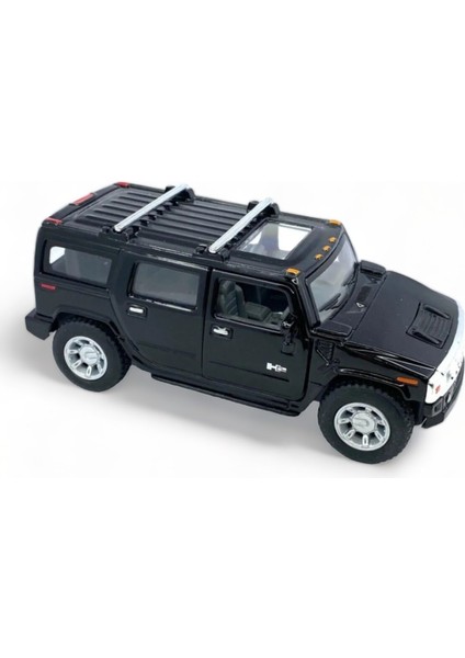 Peda Toy Metal Model Hummer Lisanslı Die-Cast Araç 1,36 Çek Bırak Kapı Aç Kapa Hummer H2