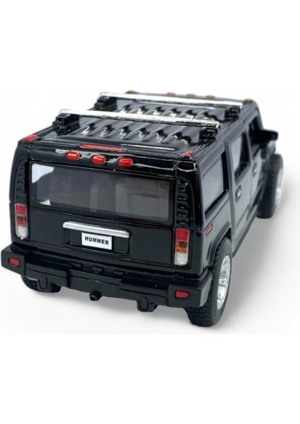 Peda Toy Metal Model Hummer Lisanslı Die-Cast Araç 1,36 Çek Bırak Kapı Aç Kapa Hummer H2