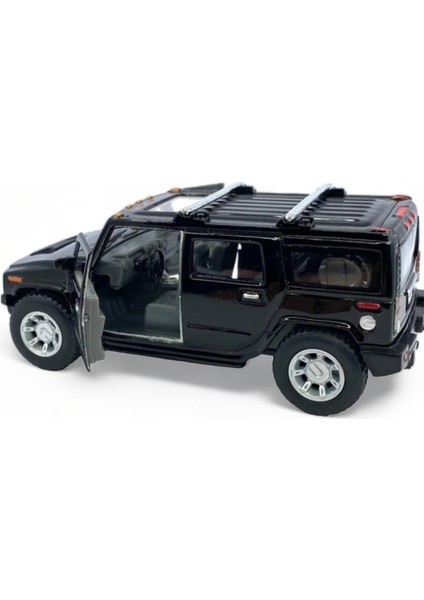 Peda Toy Metal Model Hummer Lisanslı Die-Cast Araç 1,36 Çek Bırak Kapı Aç Kapa Hummer H2