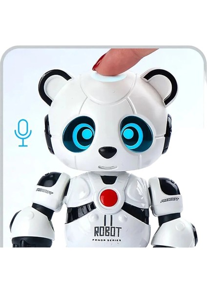 Işıklı, Konuşan, Hareketli Egitici Oyuncak Çocuk Robotu Panda Robot