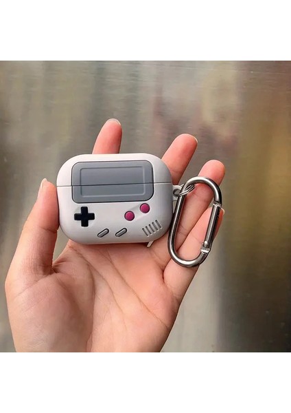 Air Pods 3. Nesil Koruyucu Silikon Kılıf Gameboy Figürlü