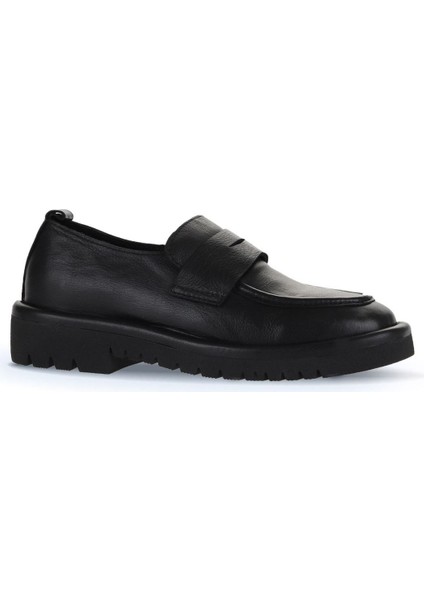 Siyah Deri Kadın Loafer 01Wz6703 fiyatları