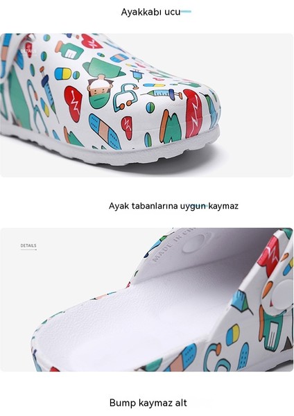 Yumuşak Tabanlı Kapalı Hemşire Model Terlik (Yurt Dışından)