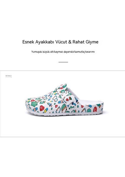 Yumuşak Tabanlı Kapalı Hemşire Model Terlik (Yurt Dışından)