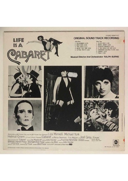 Ralph Burns Cabaret Original Soundtrack Recording Lp Plak