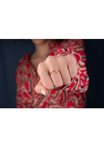 Zarif Örgü Sarmal Yüzük 14 Ayar Altın fiyatları